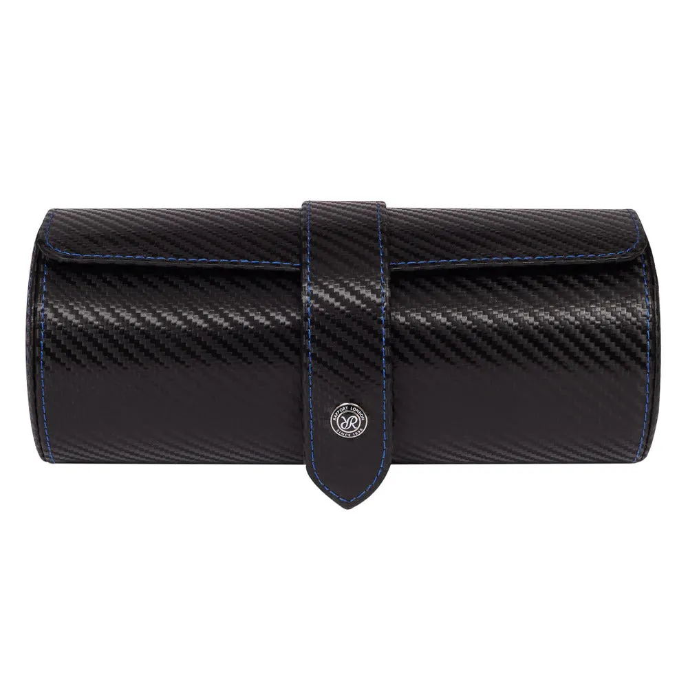 Rapport - Carbon Black Triple Watch Roll | D352