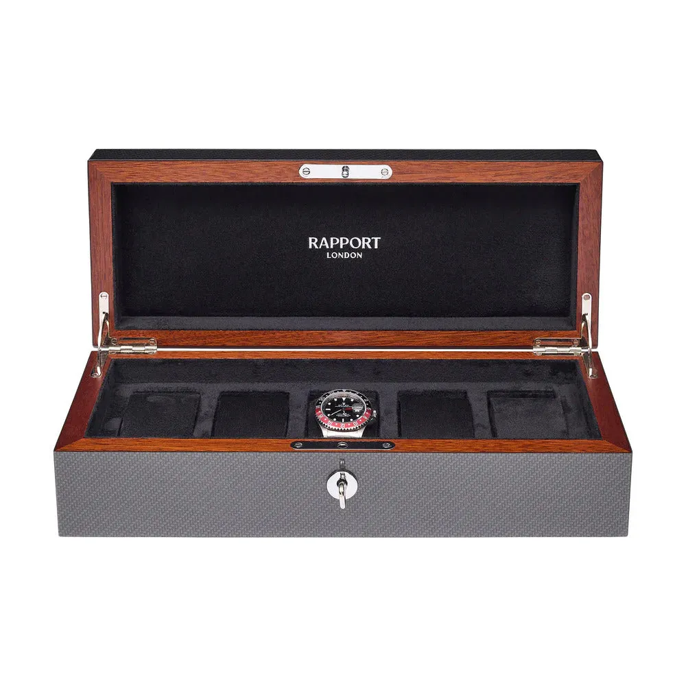 Rapport - Carbon Fiber 5 Watch Box | L284