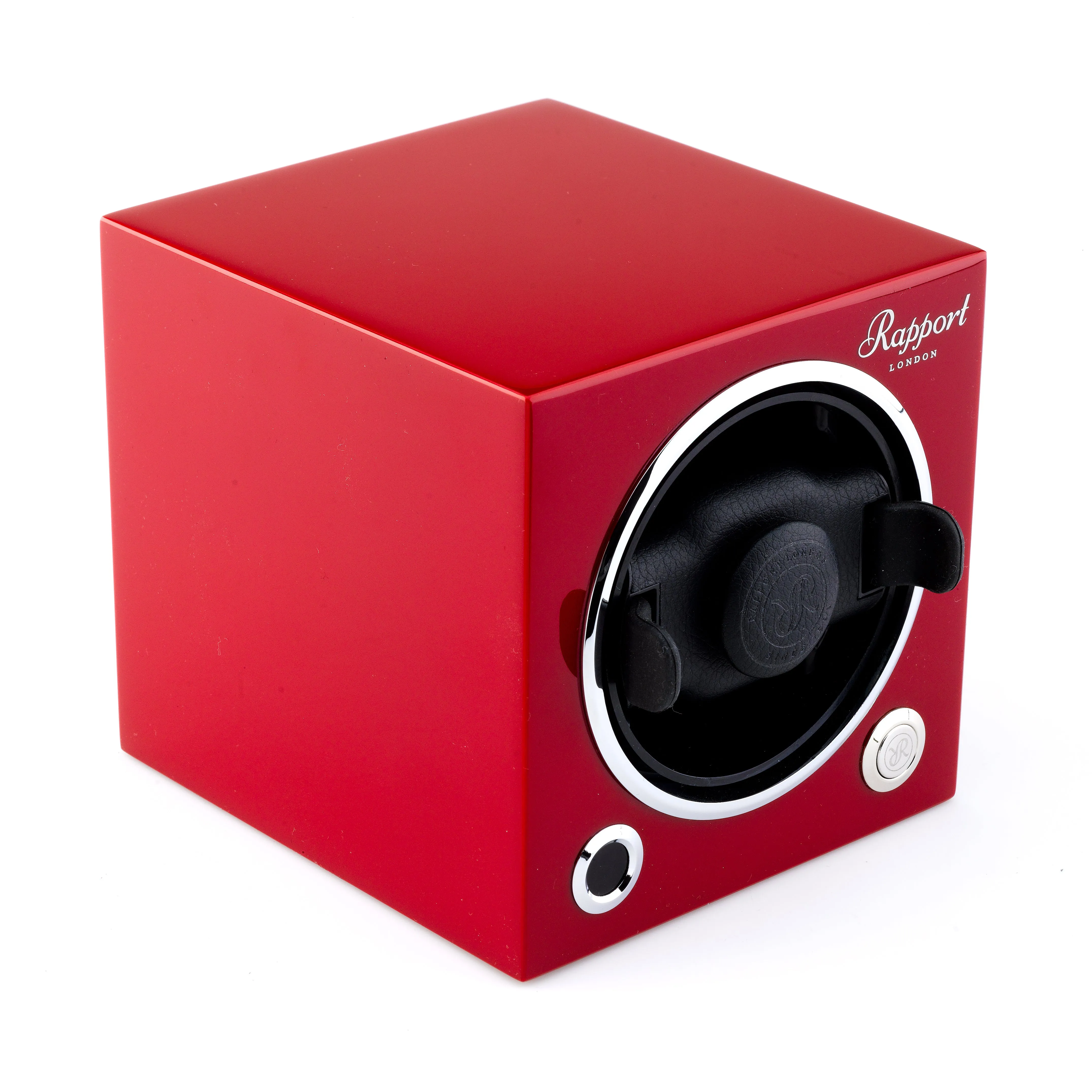 Rapport Evo Cube Single Watch Winder - Crimson Red