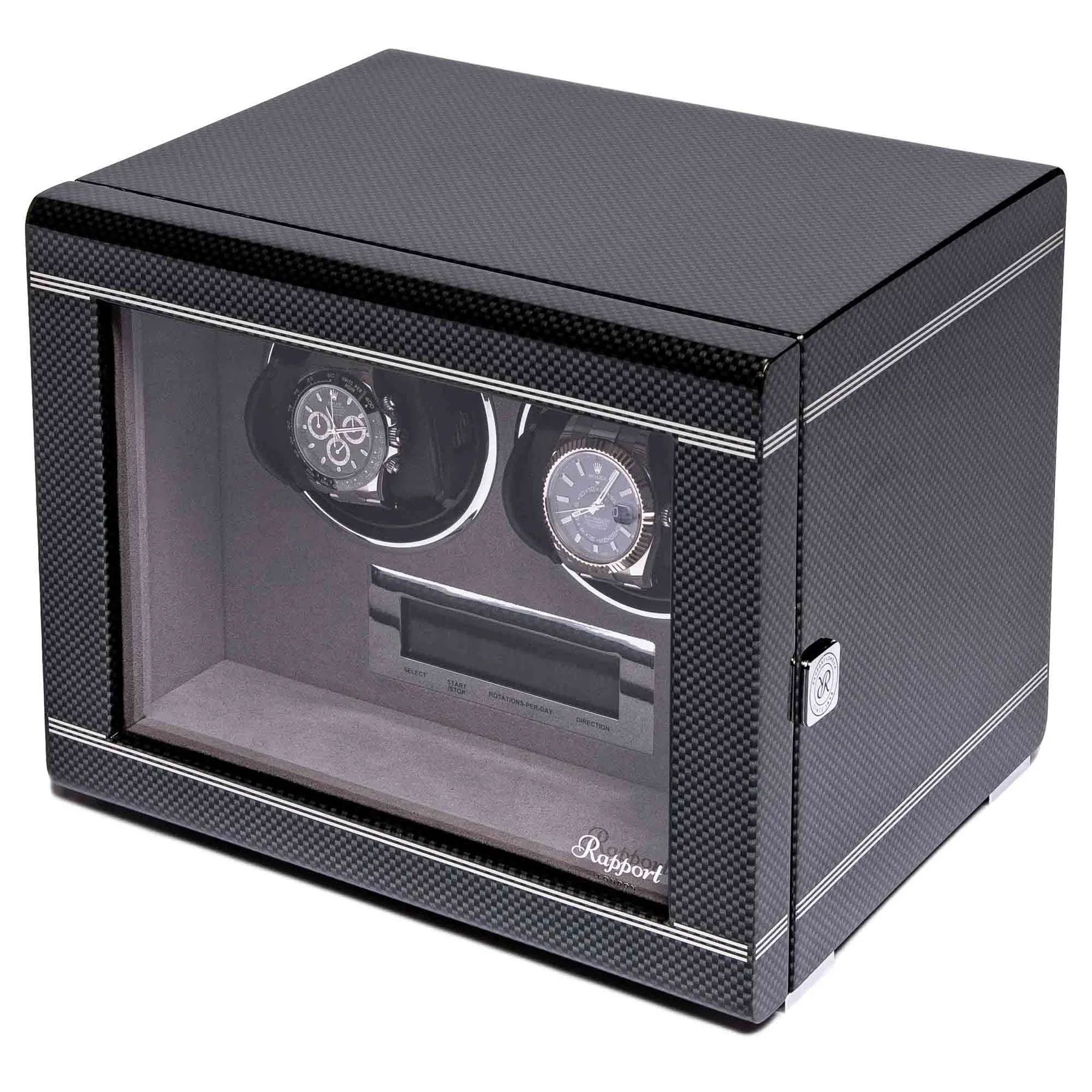 Rapport - Formula Double Watch Winder in Carbon | W562