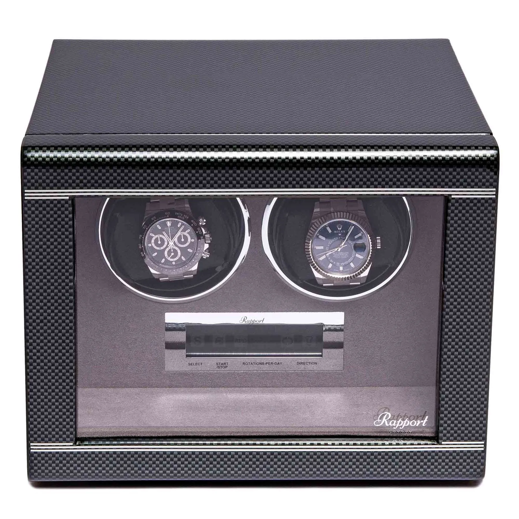 Rapport - Formula Double Watch Winder in Carbon | W562