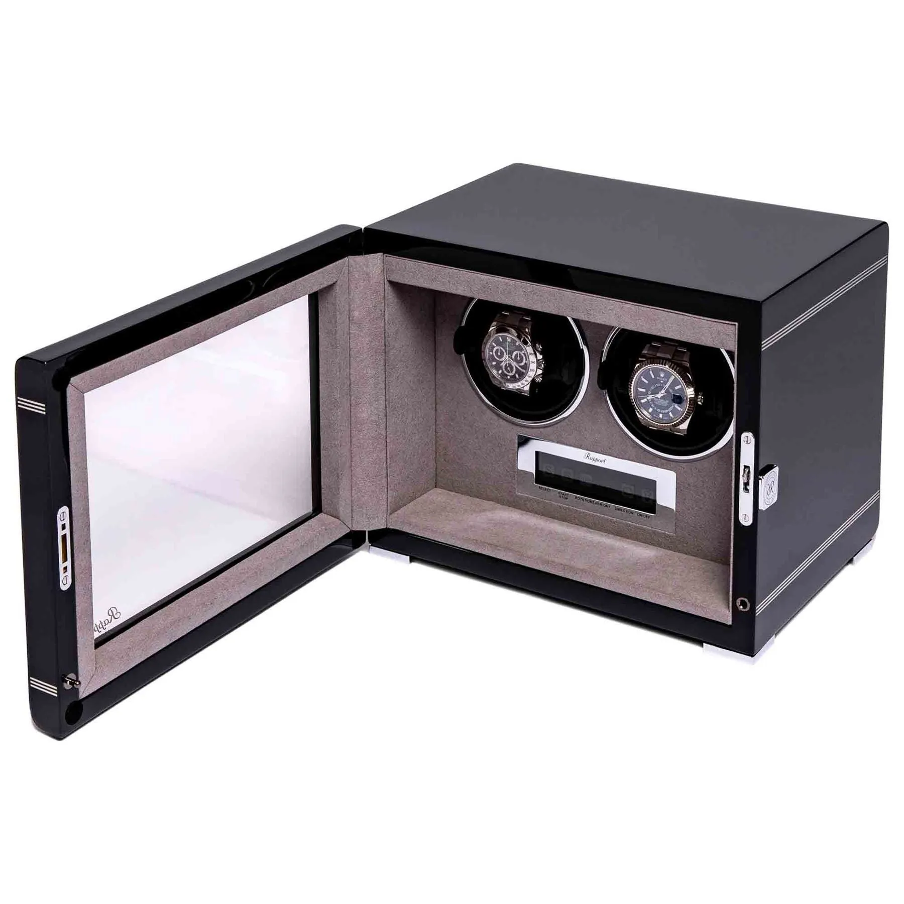 Rapport - Formula Double Watch Winder in Carbon | W562
