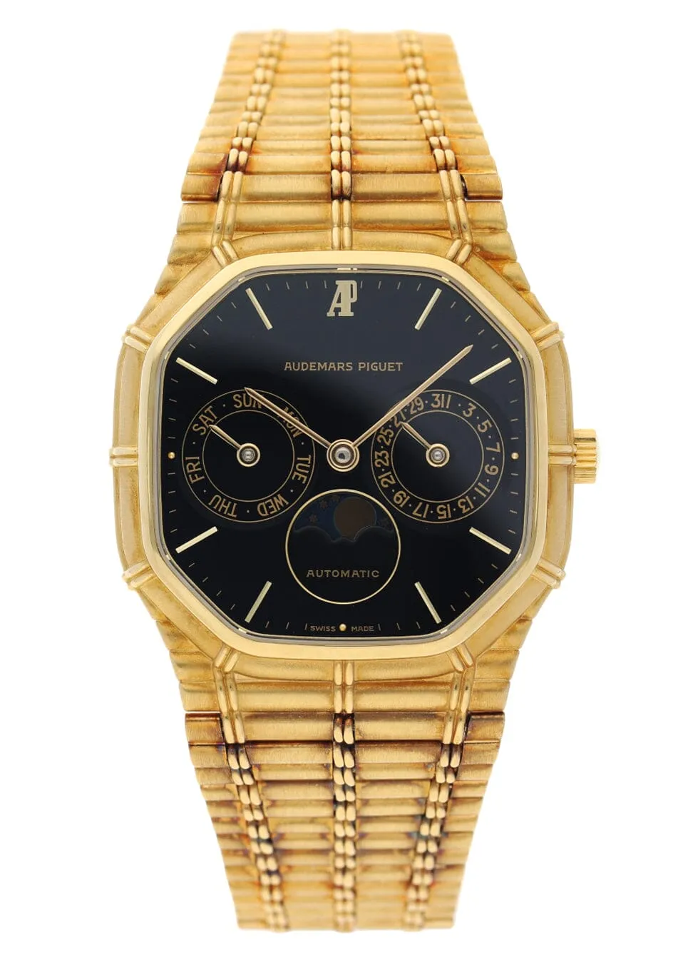 RARE Audemars Piguet Bamboo Day-Date Moonphase Mens Watch