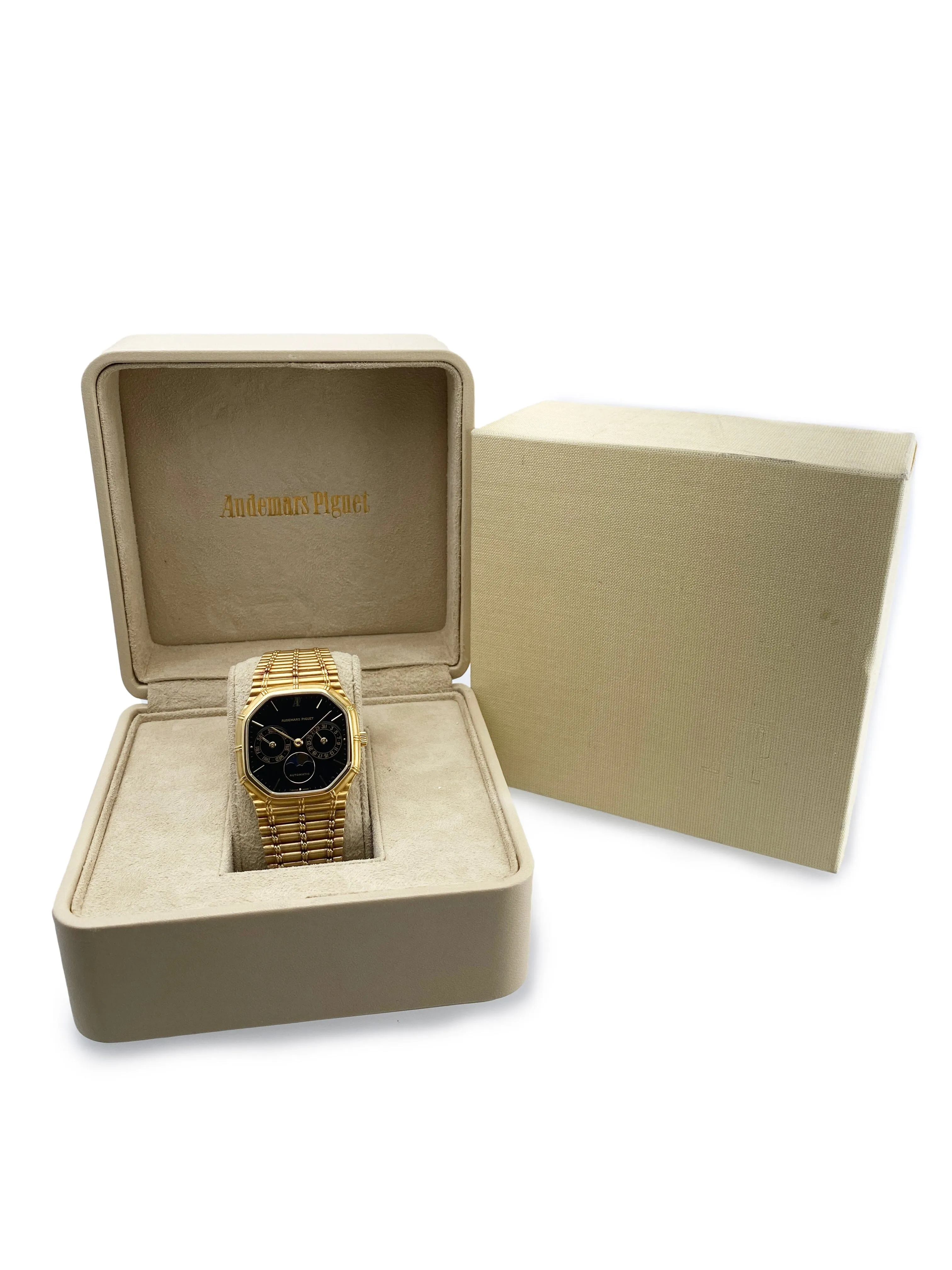 RARE Audemars Piguet Bamboo Day-Date Moonphase Mens Watch