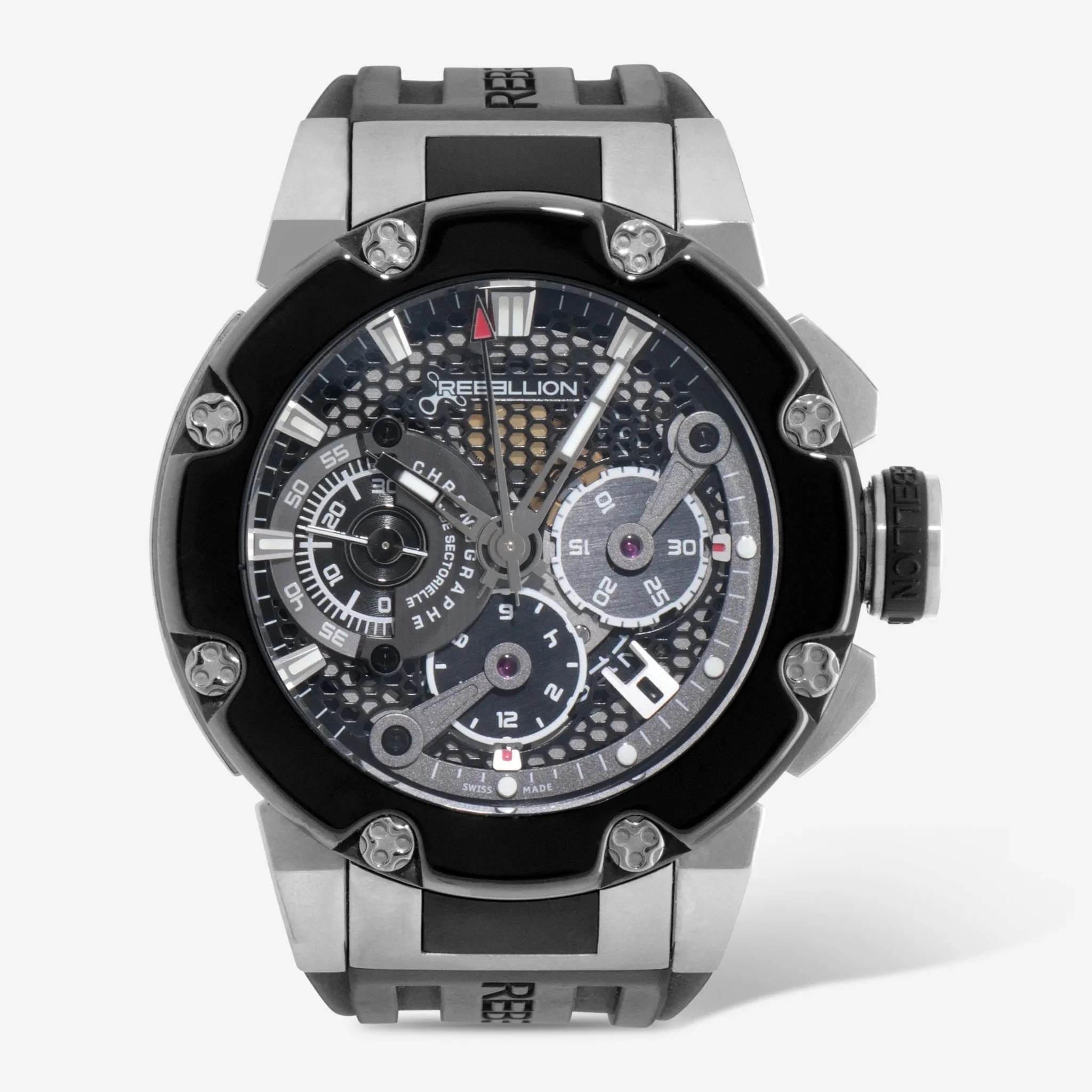 Rebellion Predator Chrono Titanium & Ceramic Automatic Men's Watch RB.PR.CH.TIBC.BK
