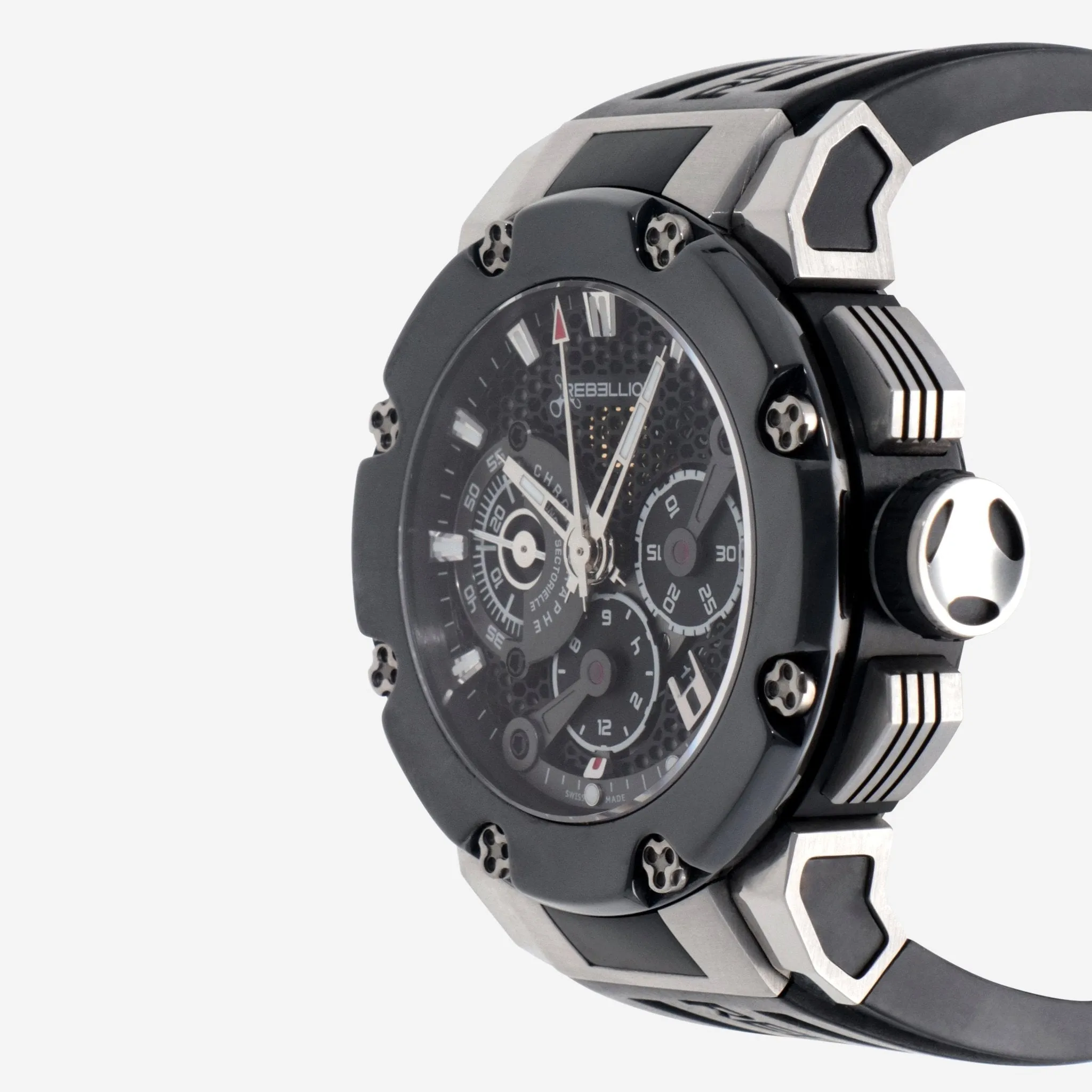 Rebellion Predator Chrono Titanium & Ceramic Automatic Men's Watch RB.PR.CH.TIBC.BK