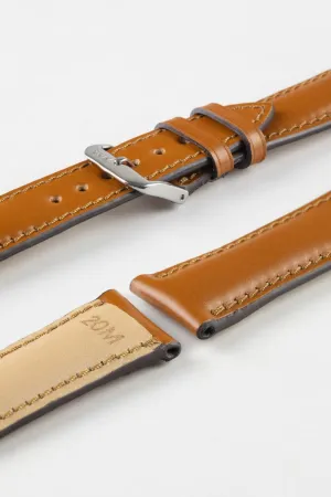 RIOS1931 CHICAGO Shell Cordovan Leather Watch Strap in HONEY