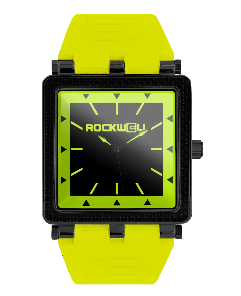 ROCKWELL THE CARBON FIBER LITE WATCH YELLOW BLACK