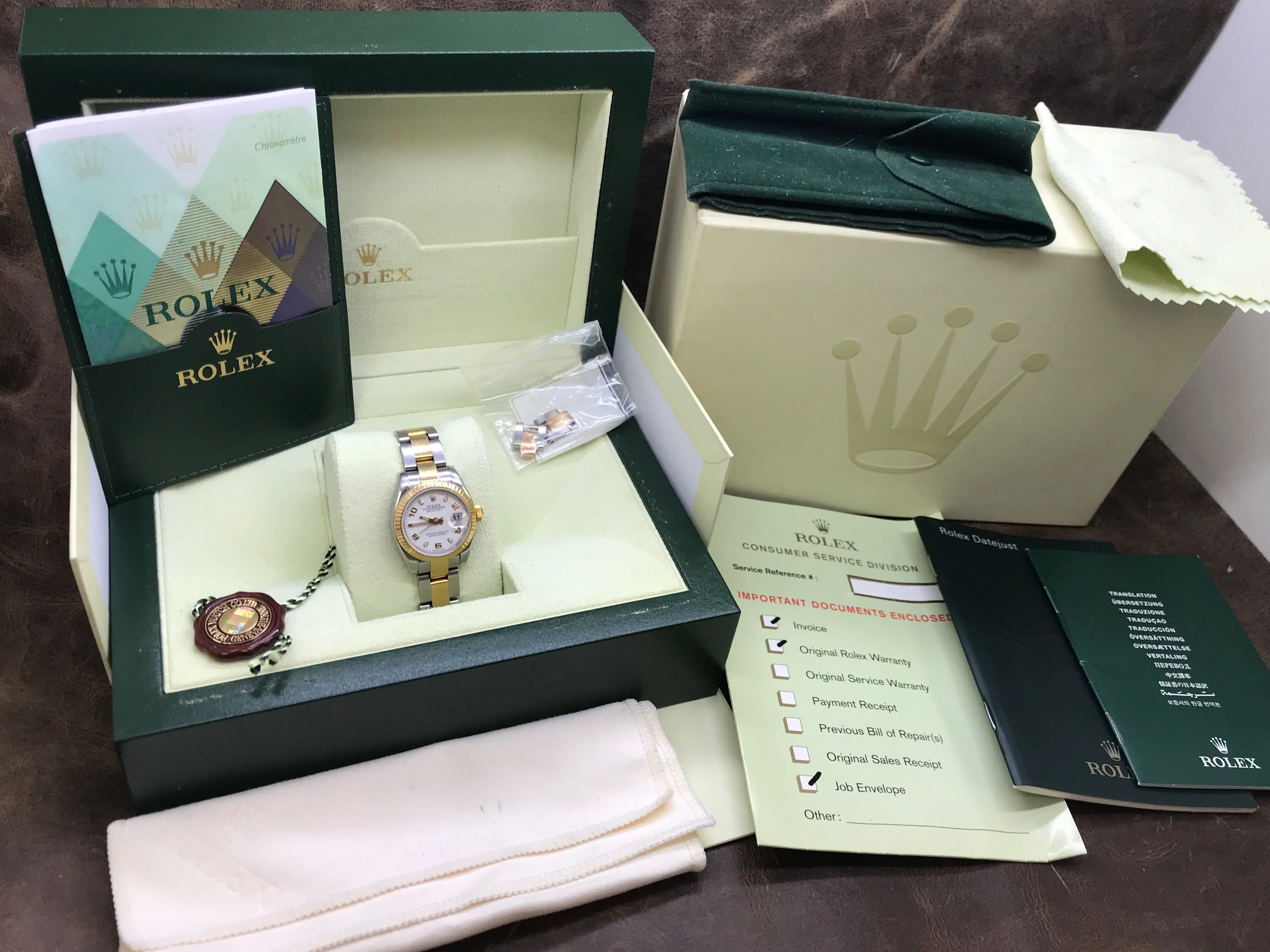 Rolex Datejust 179173 White Dial Automatic  Women's Watch