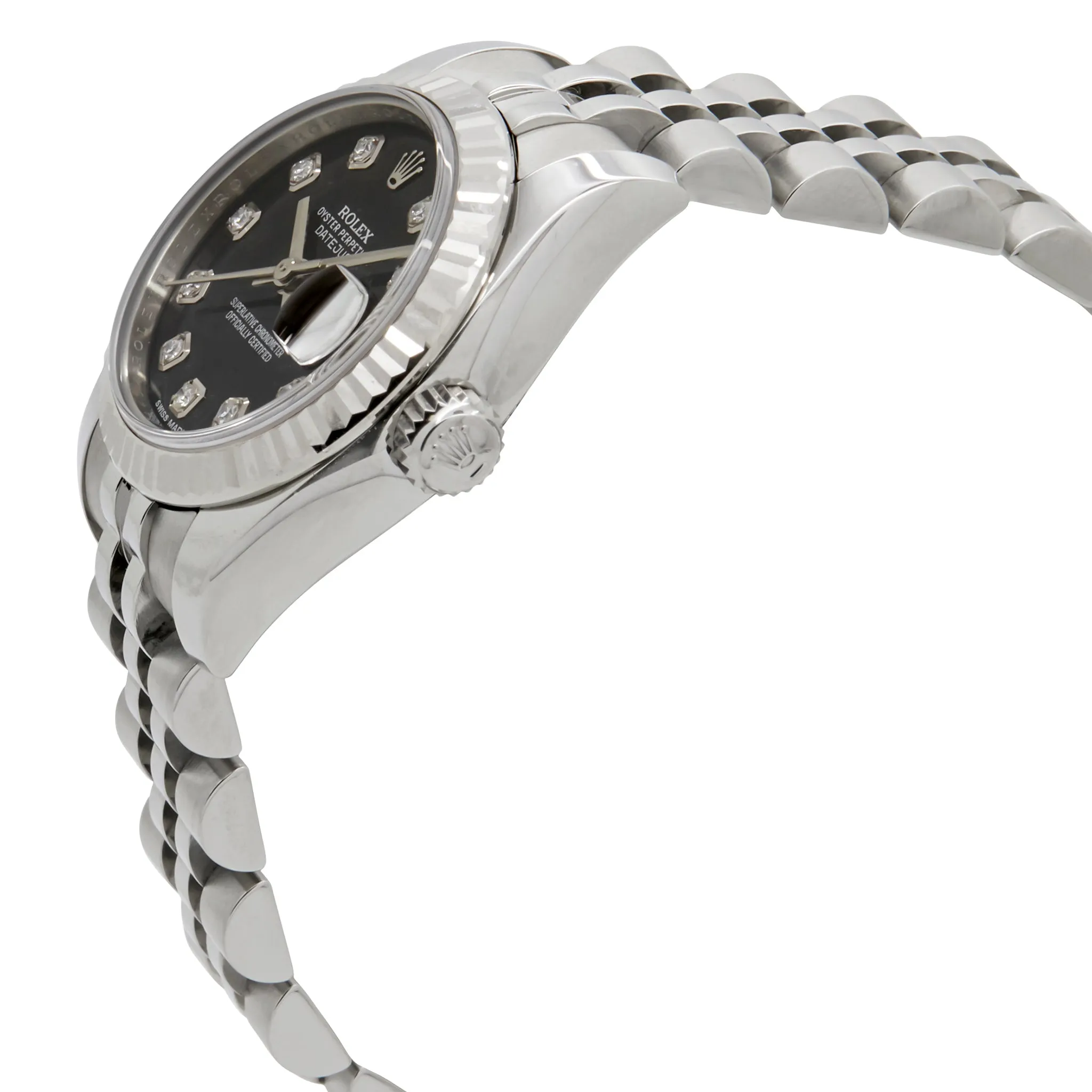 Rolex Datejust 26mm 179174 Black Dial Automatic Women's Watch