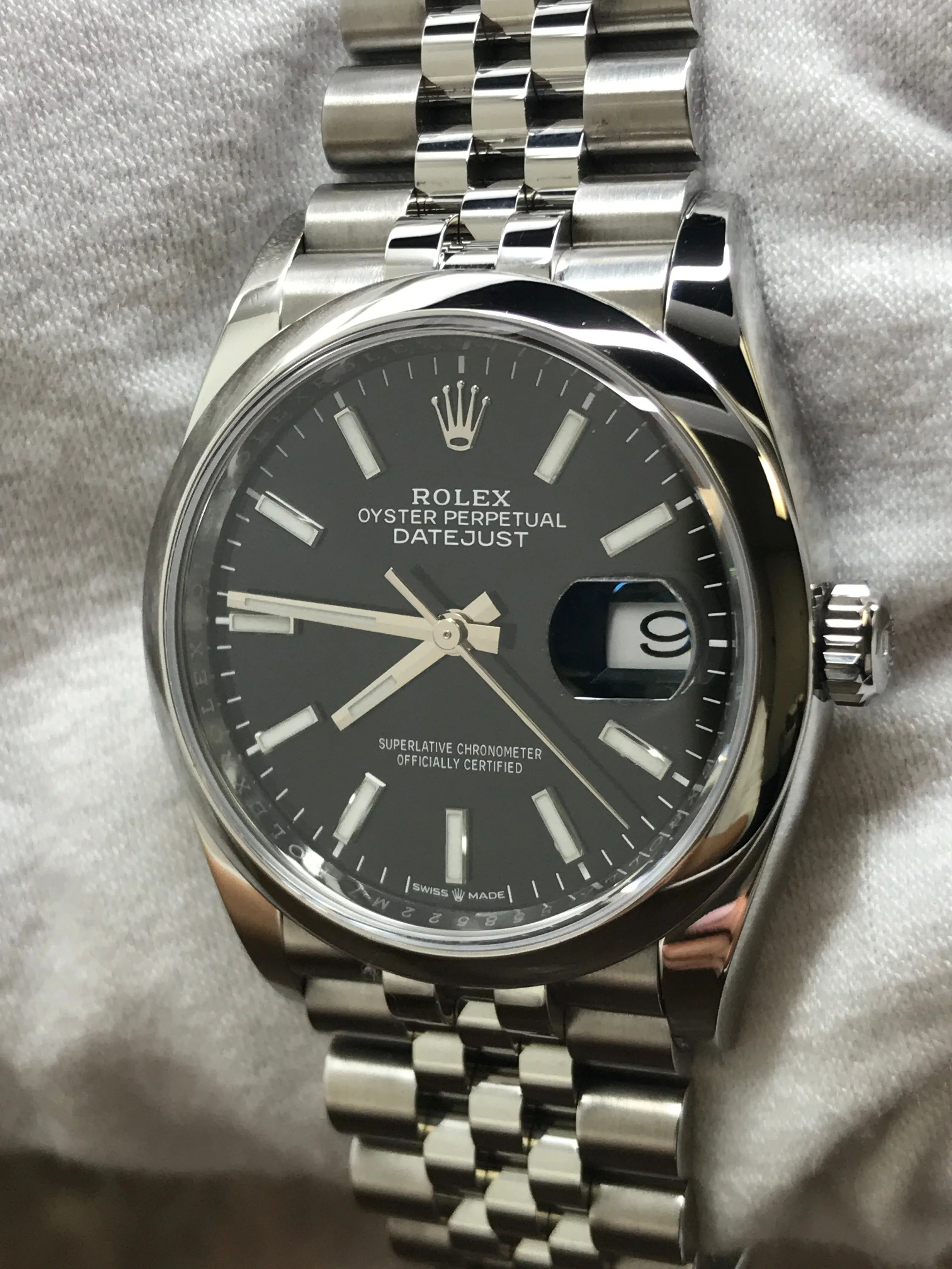Rolex Datejust 36mm 126200 Black Dial Automatic Watch