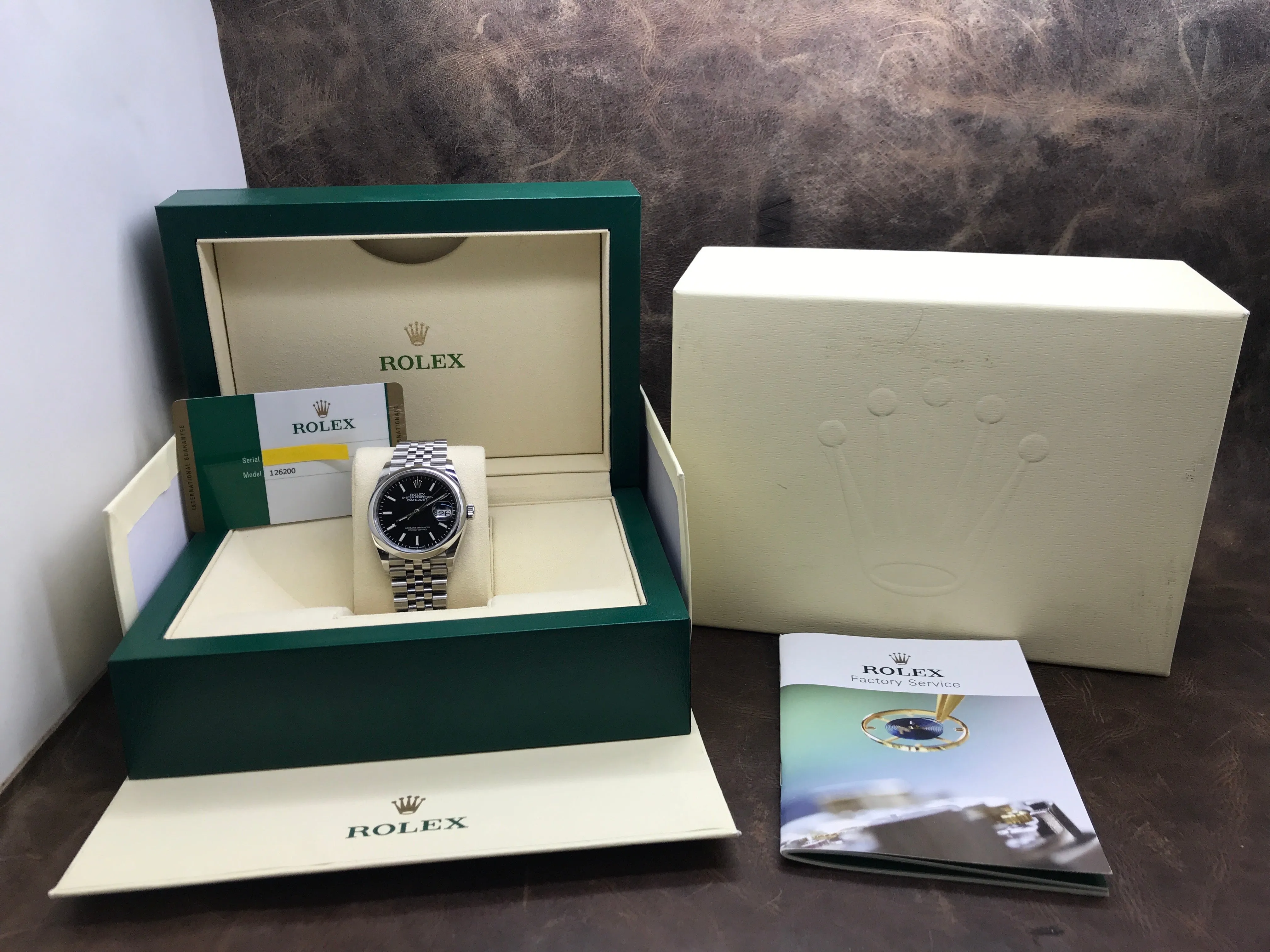 Rolex Datejust 36mm 126200 Black Dial Automatic Watch