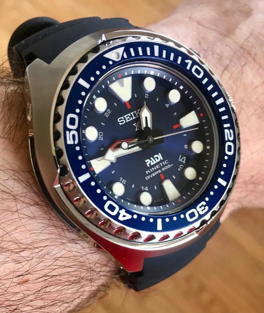 Seiko Prospex Special Edition Padi Kinetic GMT Diver Men's Watch SUN065P9