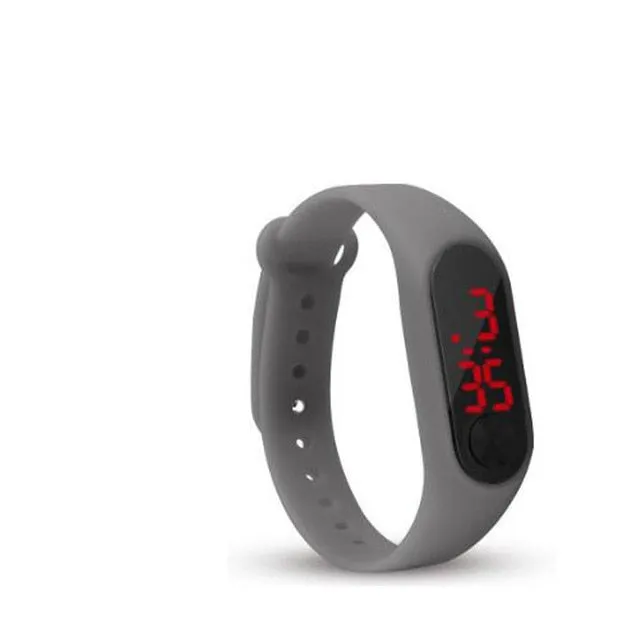 Senior LED Digital Display Men Women Fashion Sport Watches Boy Girl Outdoor Silica gel Bracelet Watch Children Wristwatch Montre