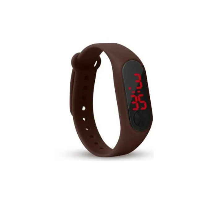 Senior LED Digital Display Men Women Fashion Sport Watches Boy Girl Outdoor Silica gel Bracelet Watch Children Wristwatch Montre