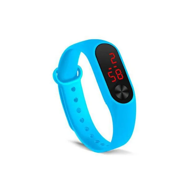 Senior LED Digital Display Men Women Fashion Sport Watches Boy Girl Outdoor Silica gel Bracelet Watch Children Wristwatch Montre