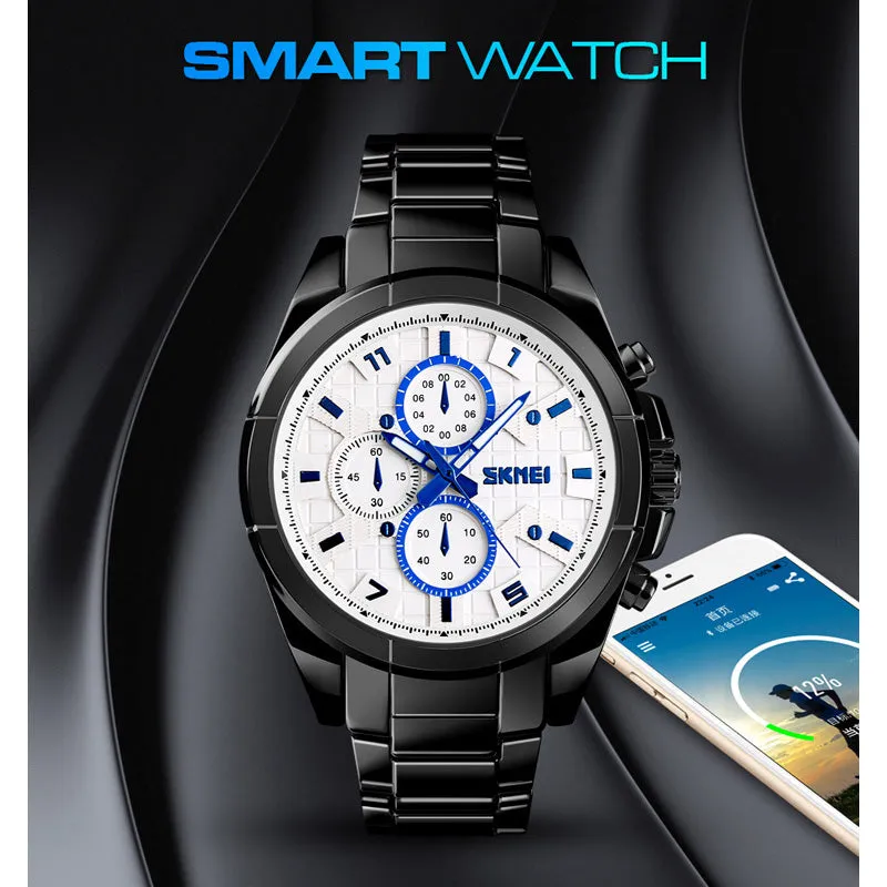 Skmei Smart Waterproof Watch Men Sleep Tracker Quartz Man Relogio Fashion Business Montre Homme  SOS Watches Mens For Valentine