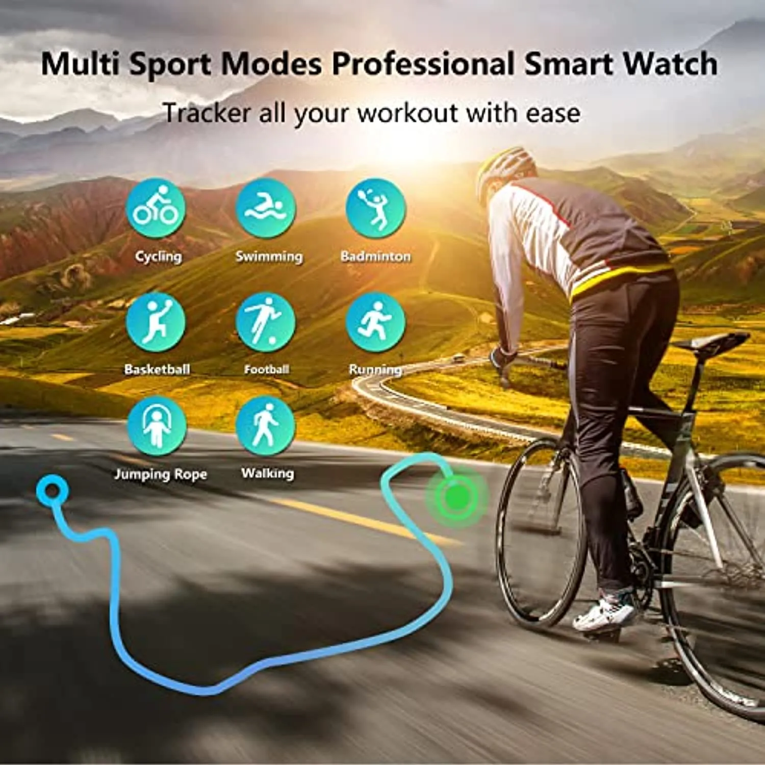 Smart Watch, SKMEI Smartwatch with Fitness Tracker, IP68 Waterproof Activity Tracker with Heart Rate Monitor, Step Counter, Blood Pressure, Compatible for Android & iOS Phones (Black)