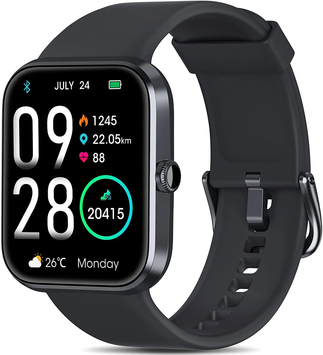 Smart Watches for Women, AOKESI Smartwatch with Alexa Built-in for Android Phones and iPhone Compatible, 5ATM Waterproof Activity Tracker with 24/7 Heart Rate, Blood Oxygen, Sleep Monitor, Watch Pink