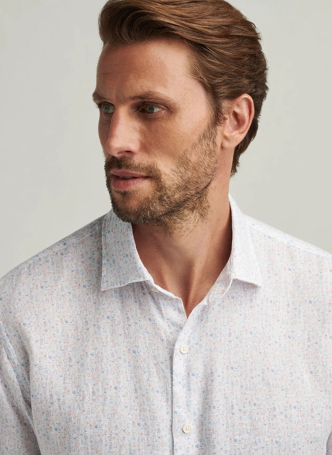 SOIREE LINEN SHIRT - MULTI