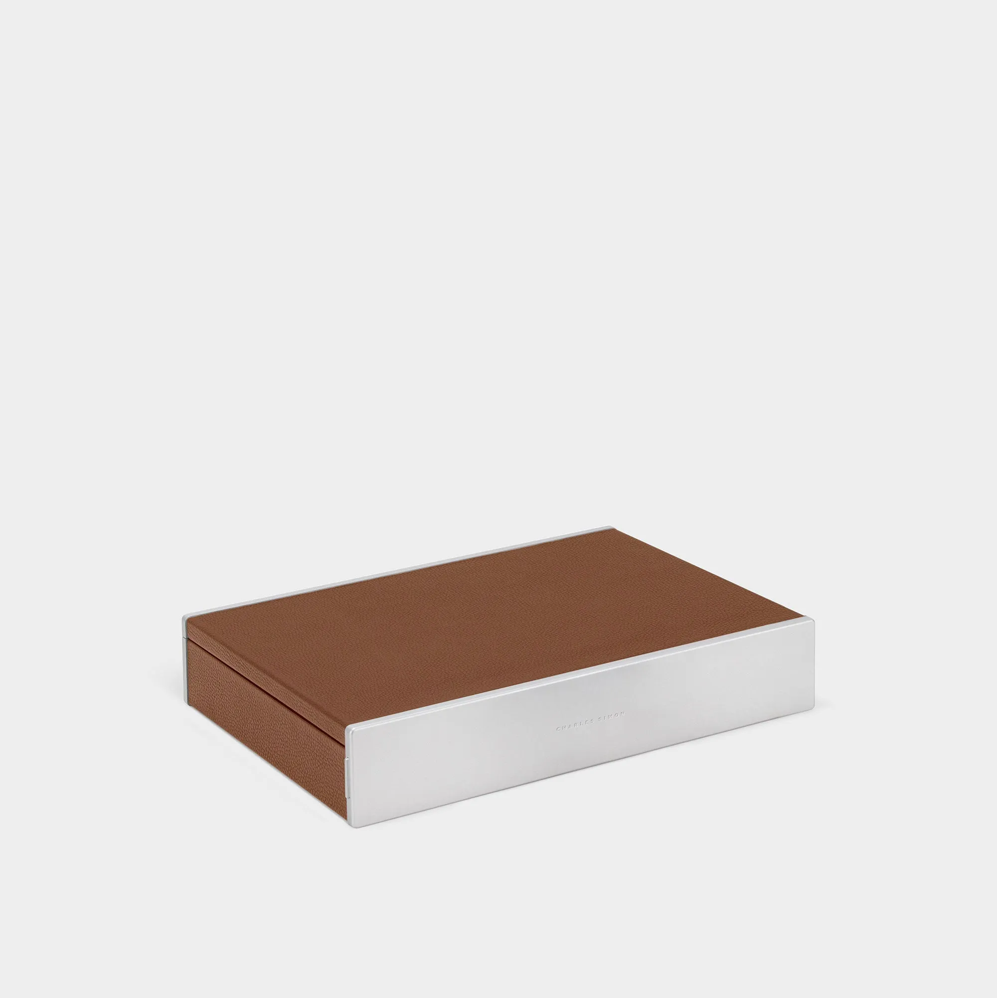 SPENCE 12 WATCH BOX - TAN / GREY