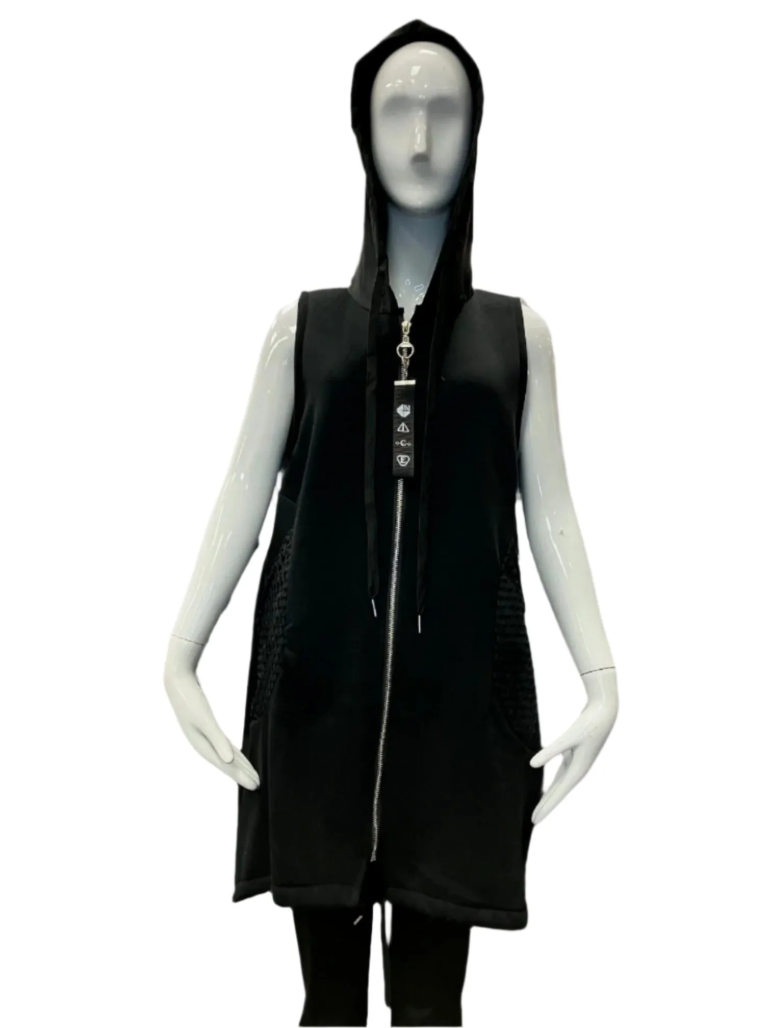 Sport Black Zipper Vest
