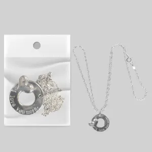 Sterling Silver I Love You More Charm, Anniversary Necklace, Anniversary Gift Necklace, Love Charm Necklace, Love You More Necklace