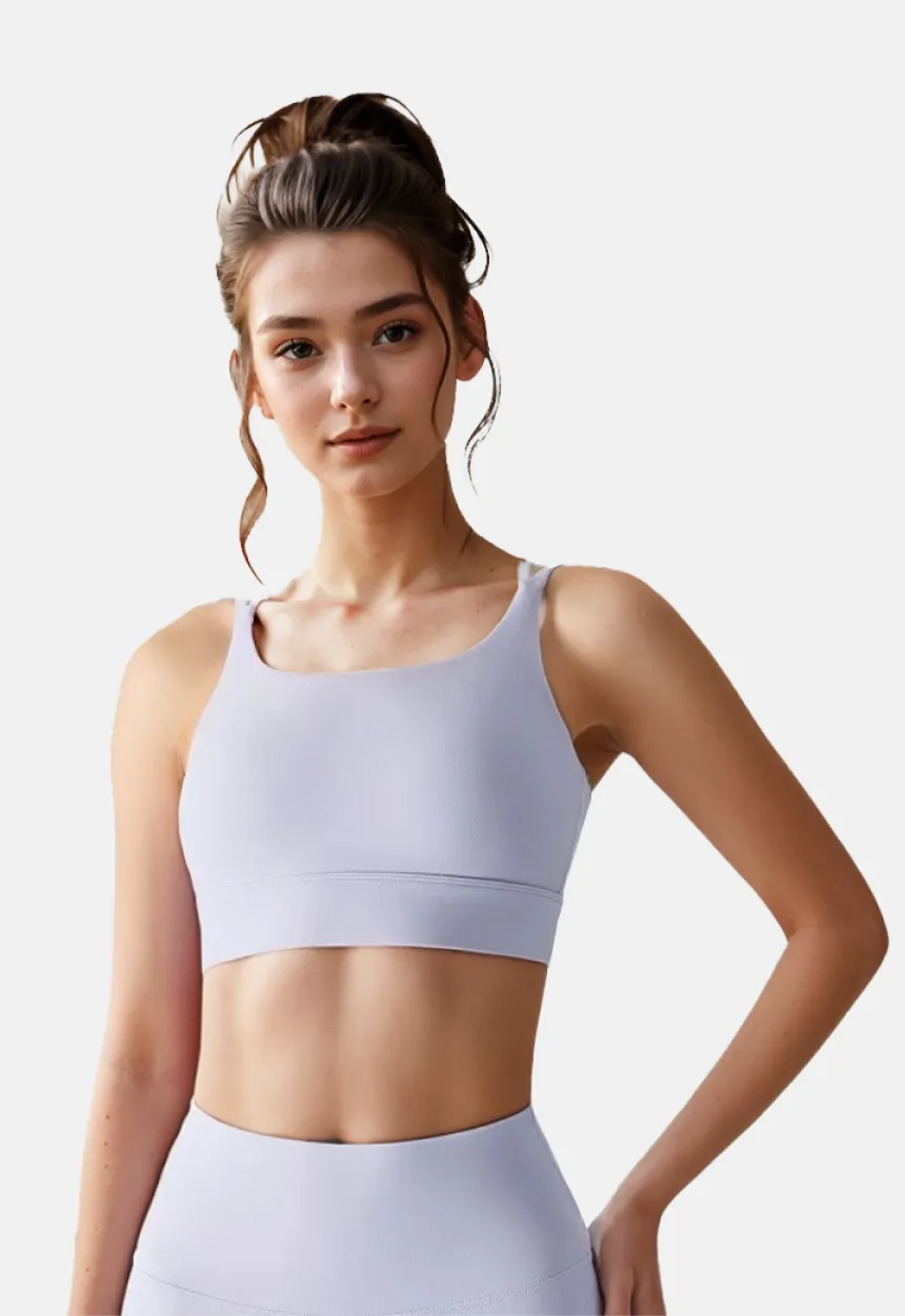 Strappy Cross Back Yoga Bra