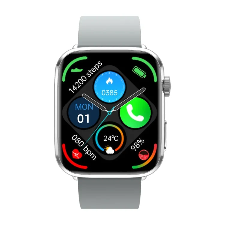 T92 1.81 inch IPS Square Screen Smart Watch, Heart Rate / Blood Oxygen / Blood Pressure(Grey)