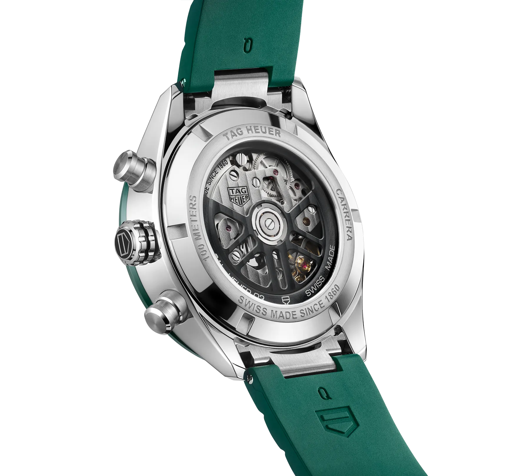 TAG Heuer Carrera Chronograph Watch with a Green Dial