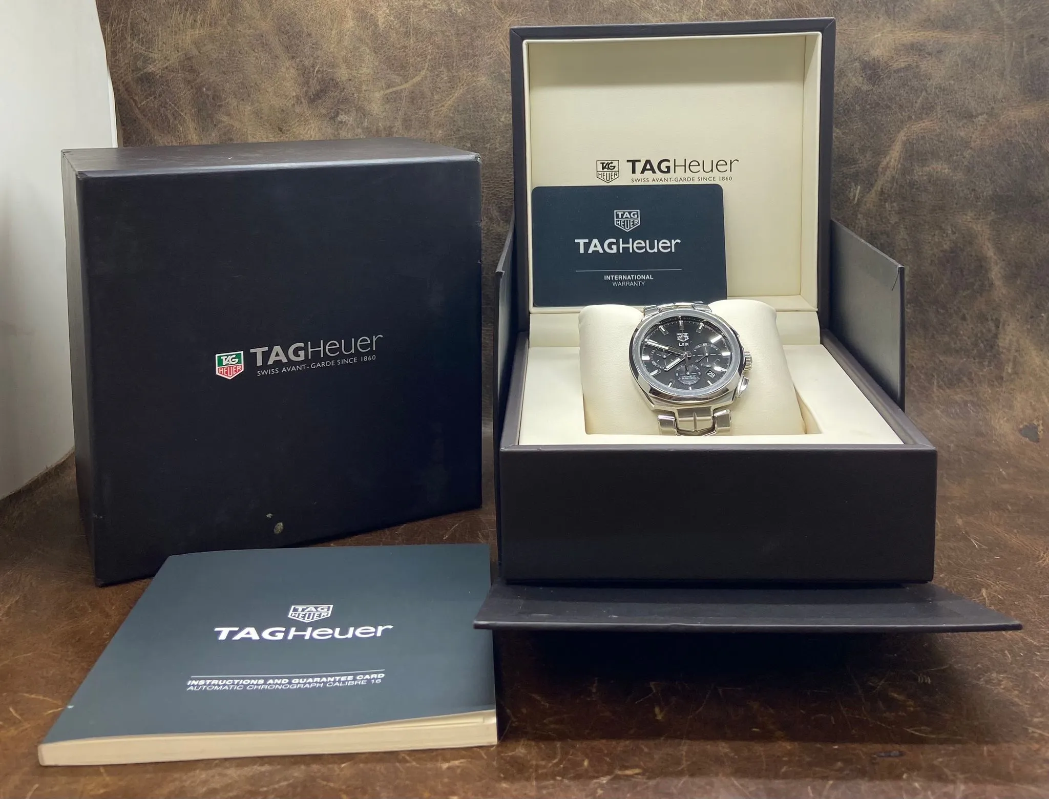 TAG Heuer Link Chronograph CBC2110 Black Dial Automatic Men's Watch
