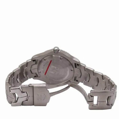 TAG Heuer Men's Link Stainless Steel 39mm Black Diamond Dial Watch Reference #wj1113.ba0575