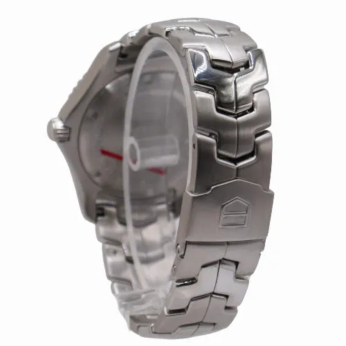 TAG Heuer Men's Link Stainless Steel 39mm Black Diamond Dial Watch Reference #wj1113.ba0575