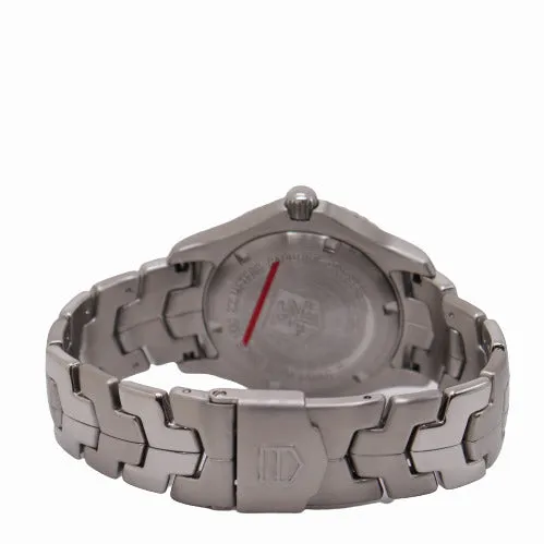 TAG Heuer Men's Link Stainless Steel 39mm Black Diamond Dial Watch Reference #wj1113.ba0575