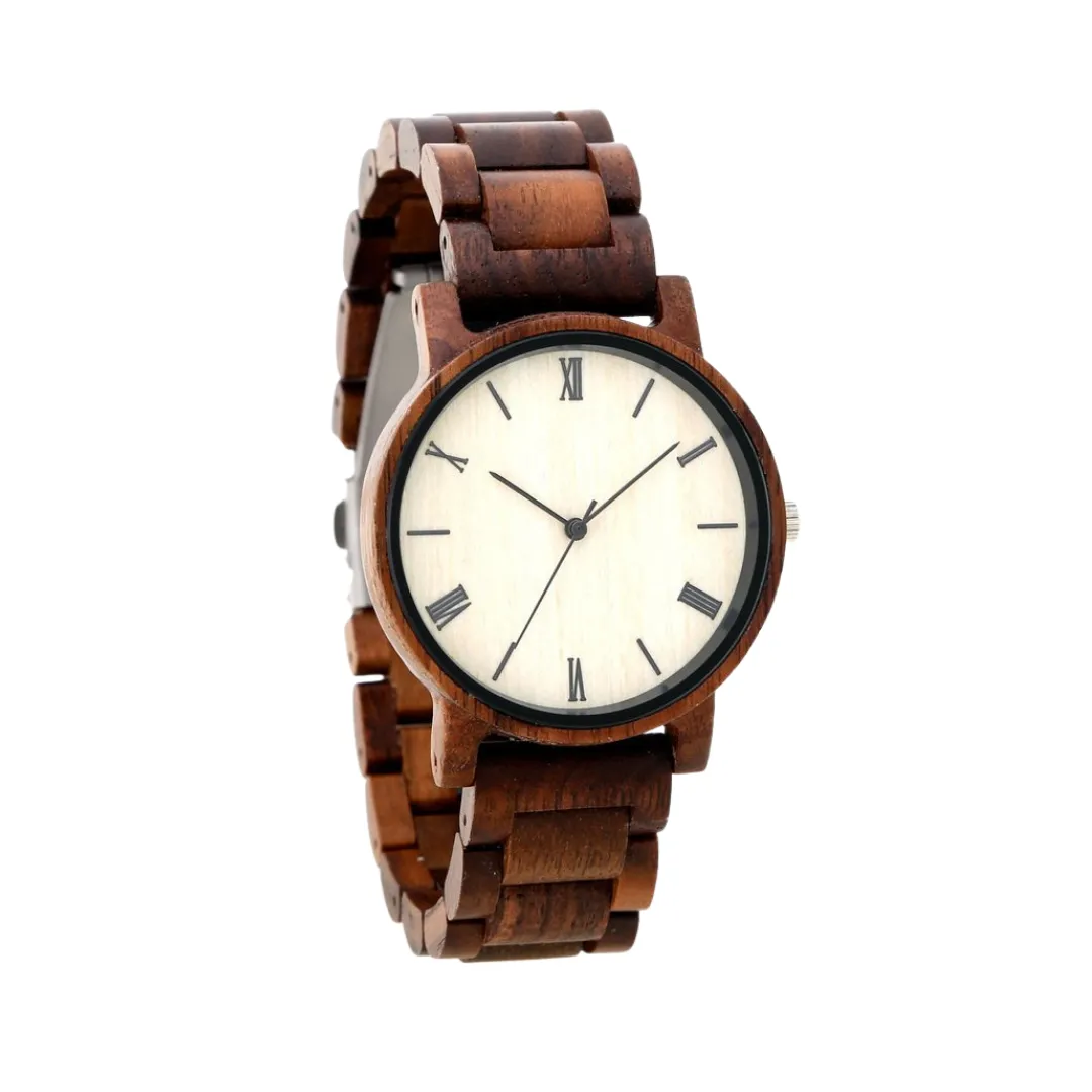 The Botanical - Walnut Wood Watch with Maple Wood Face