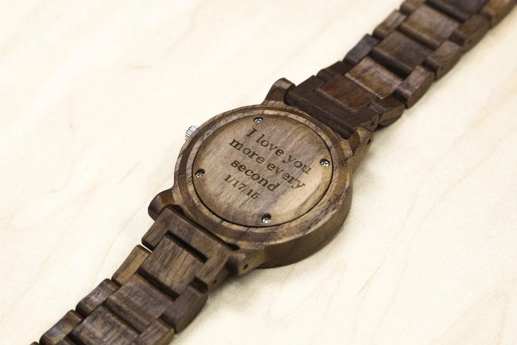 The Botanical - Walnut Wood Watch with Maple Wood Face