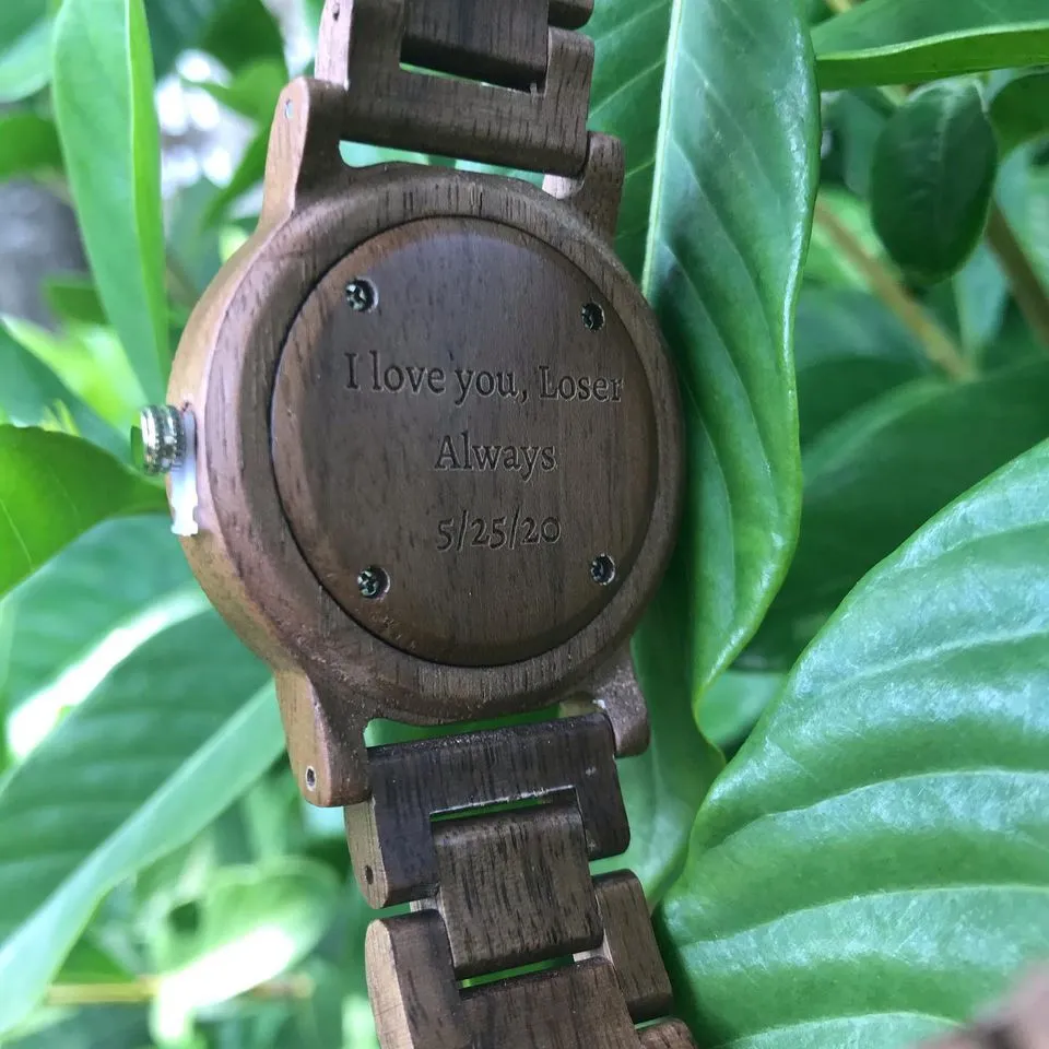 The Botanical - Walnut Wood Watch with Maple Wood Face