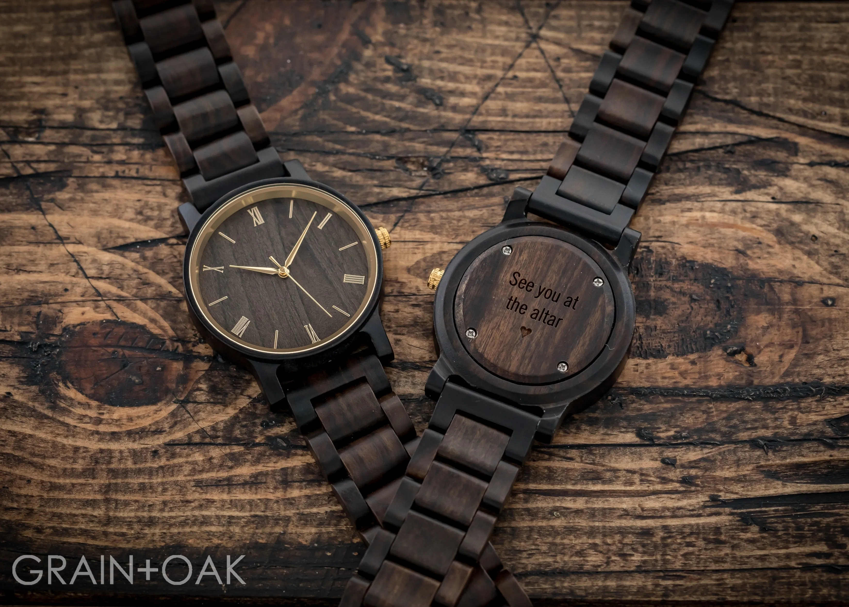 The Cedric Gold | Wood Watch