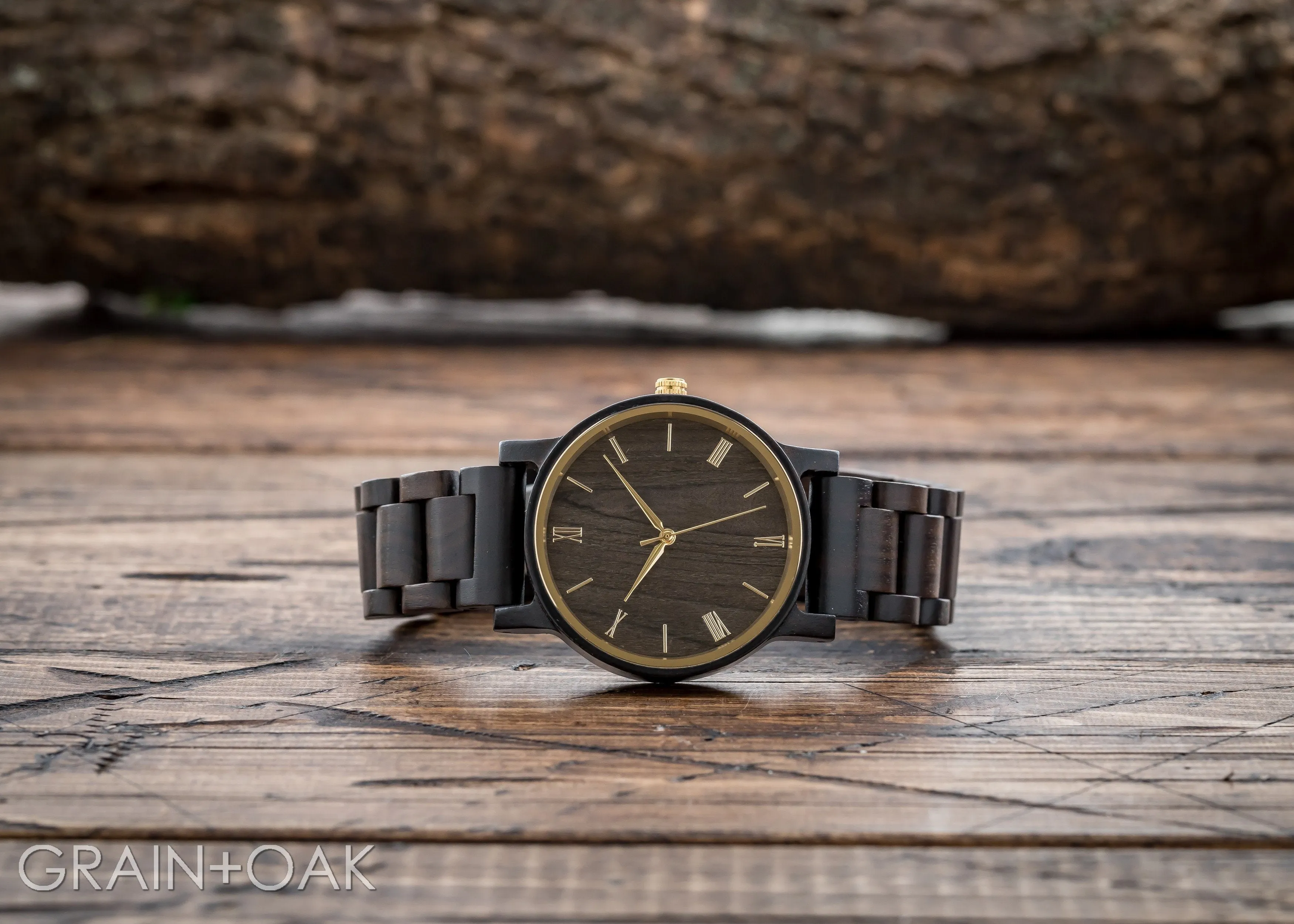 The Cedric Gold | Wood Watch