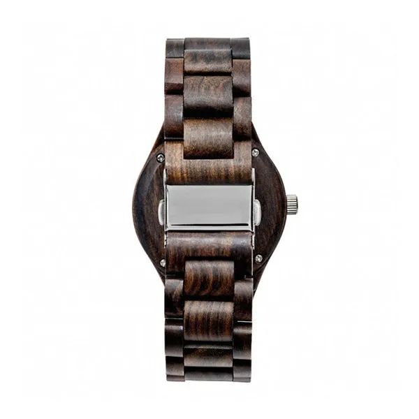 The Pacific - Black Sandalwood Watch with Custom Engraving Option