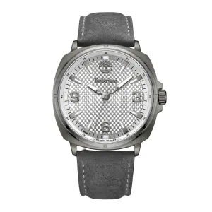 Timberland Bailard Cool Grey dial Charcoal leather strap Men's watch