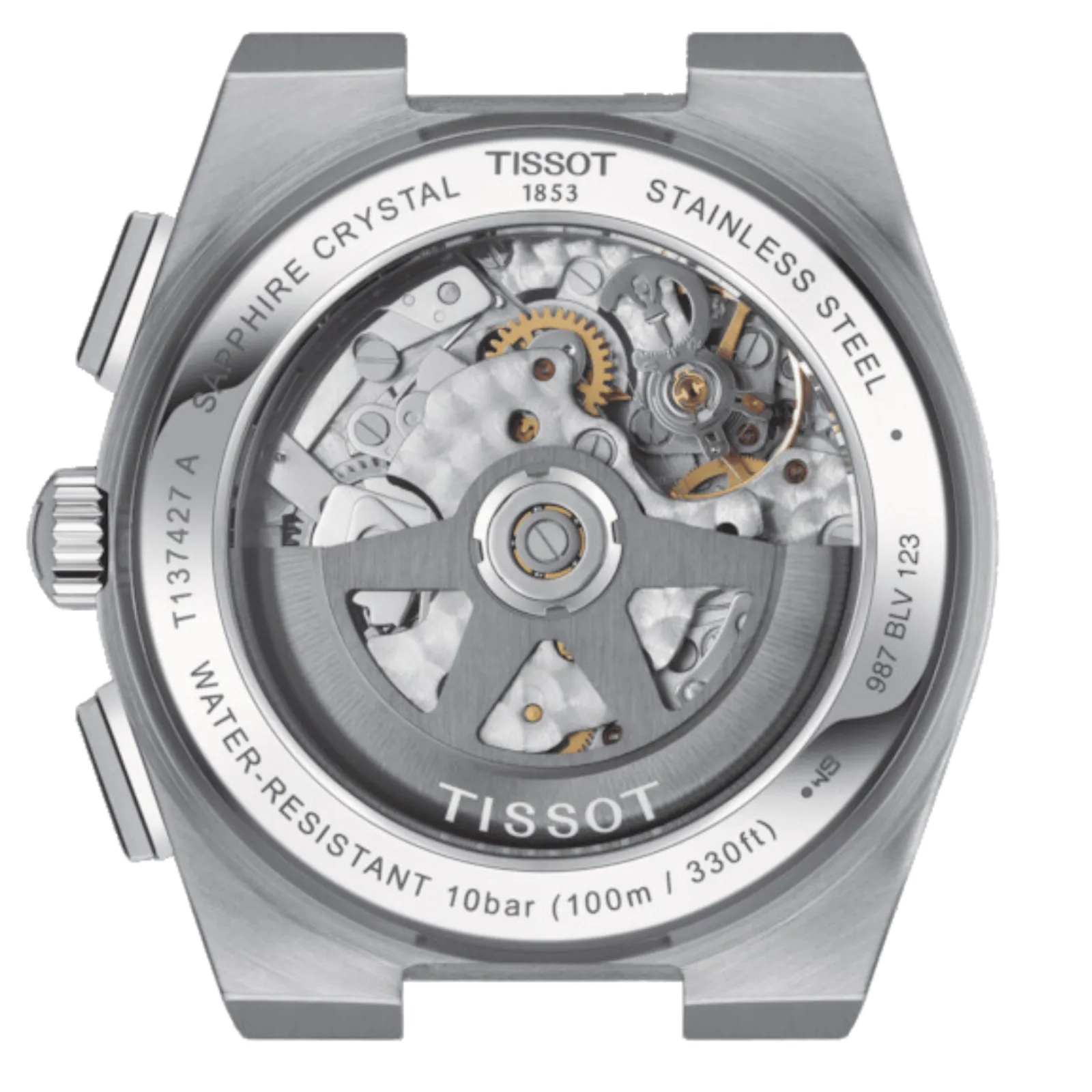 Tissot 1853 PRX Automatic Chronograph T1374271101100 T137.427.11.011.00 White Dial Watch