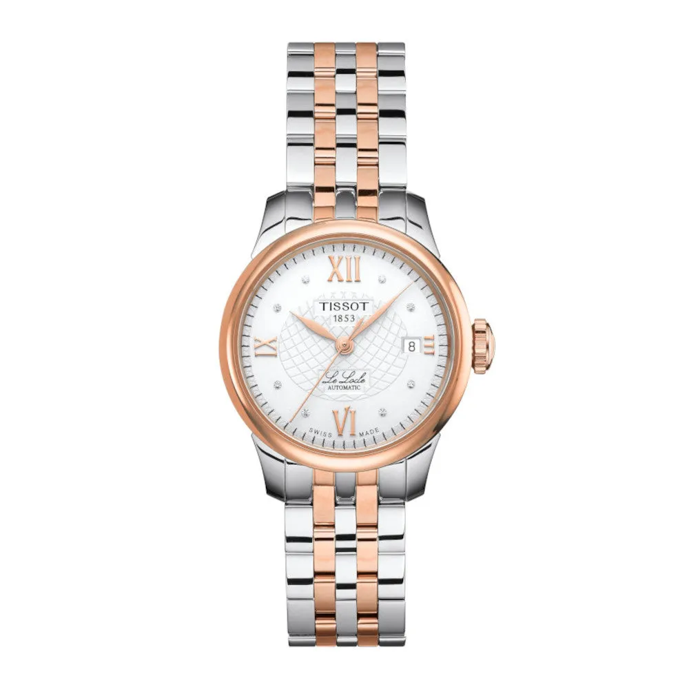 Tissot Le Locle Automatic Ladies Two Tone Diamond Dial Watch