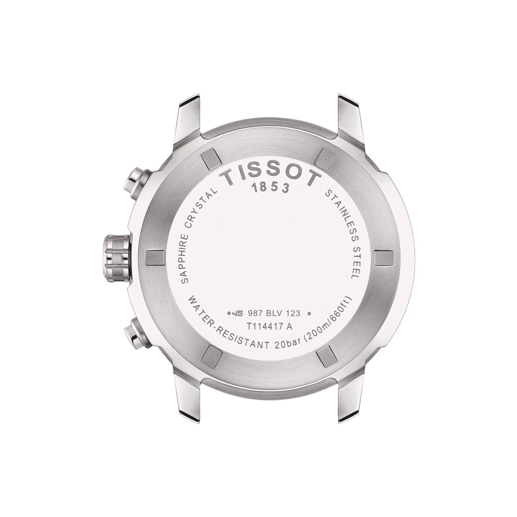 Tissot PRC 200 Chronograph Mens Stainless Steel Black Dial Black Rubber Strap Watch