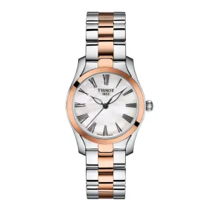 Tissot T-Wave Ladies Two Tone Mother of Pearl Dial Watch