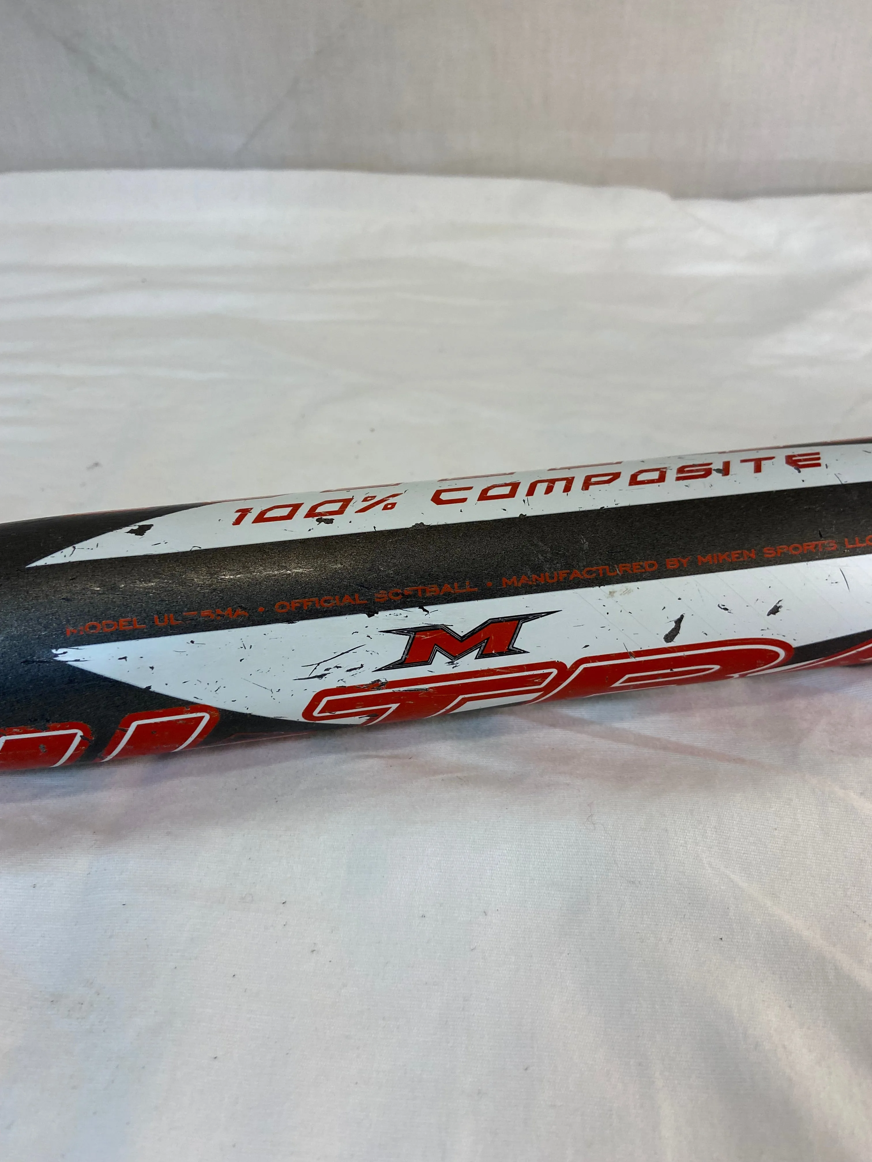 Used Miken ULTRA 750X Bat Length-Wgt 34" 27 Slow Pitch Multi-Stamp Bat