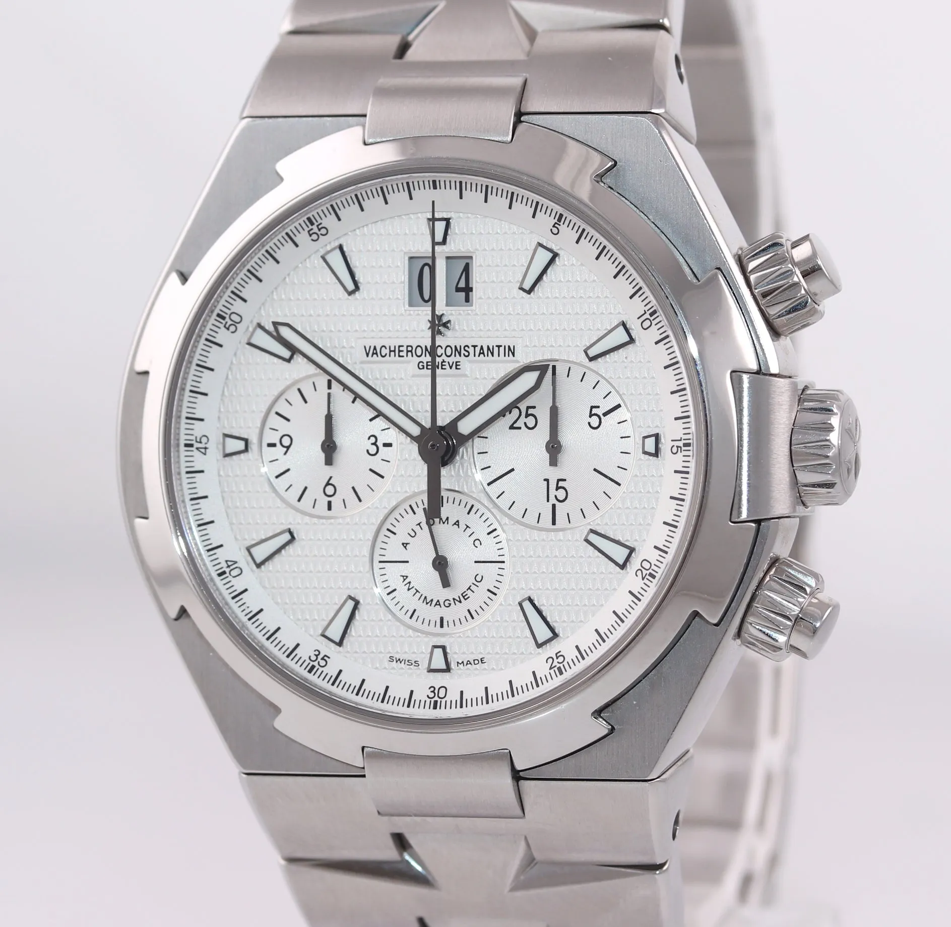Vacheron Constantin Overseas 49150 42mm Stainless Steel Chronograph Date Watch