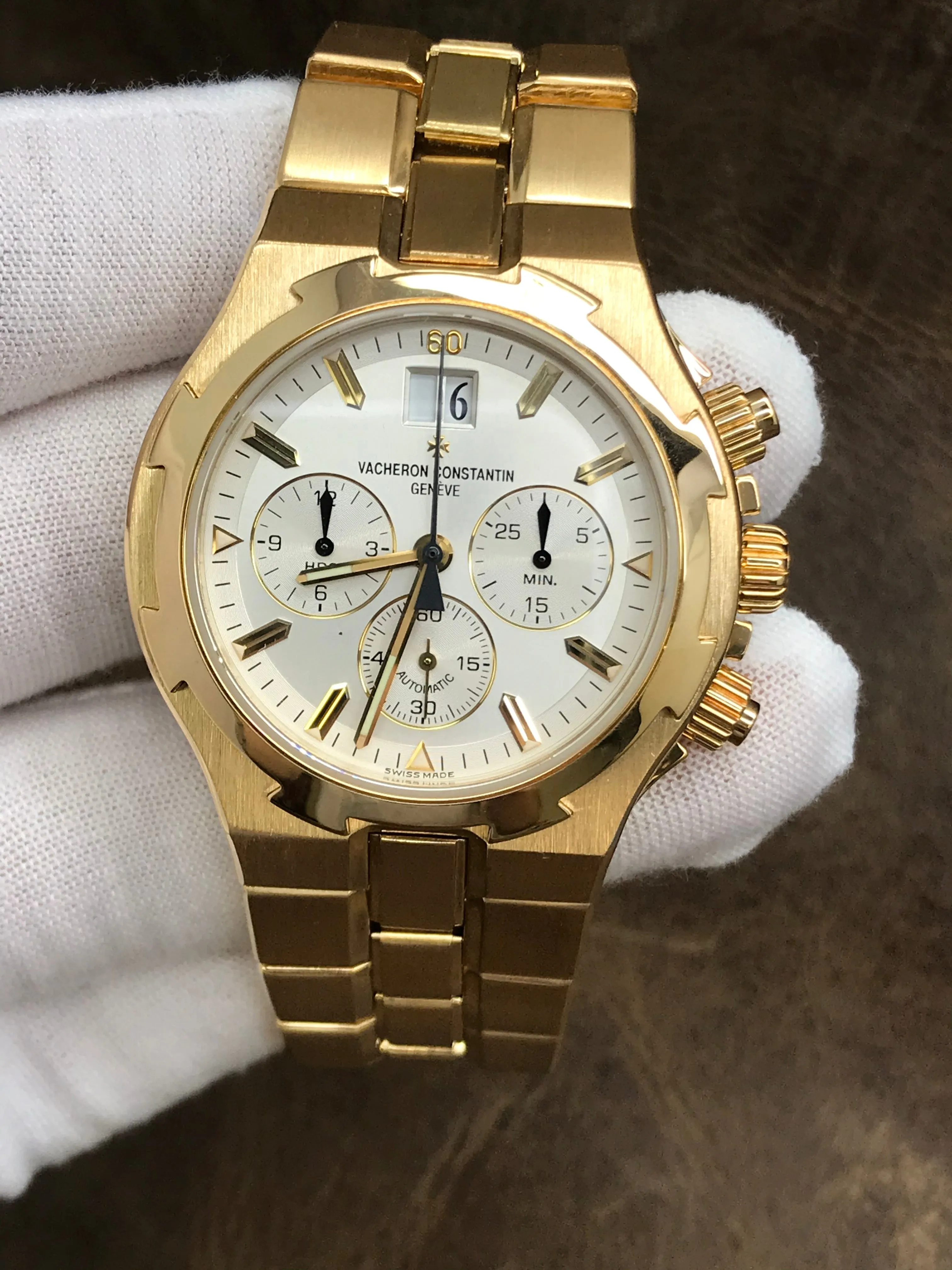 Vacheron Constantin Overseas Chronograph 49140/423J White Dial Automatic Men's Watch
