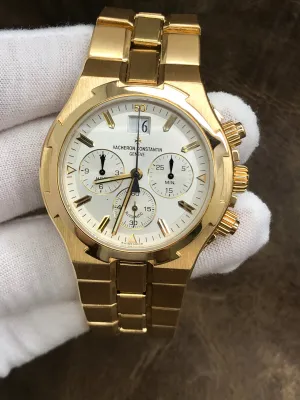 Vacheron Constantin Overseas Chronograph 49140/423J White Dial Automatic Men's Watch