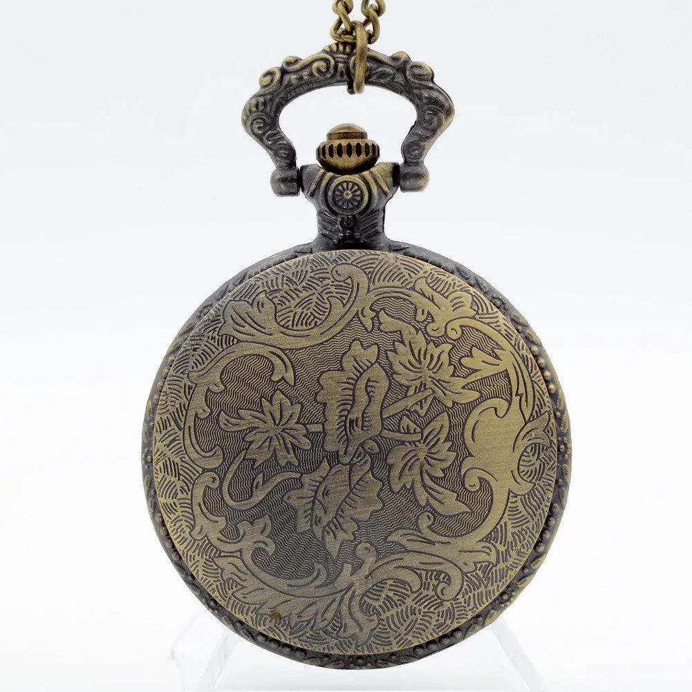 Vintage Bronze Brave Soldier Pocket Watch